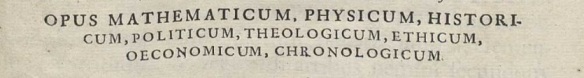 Theatrum - title page fragment